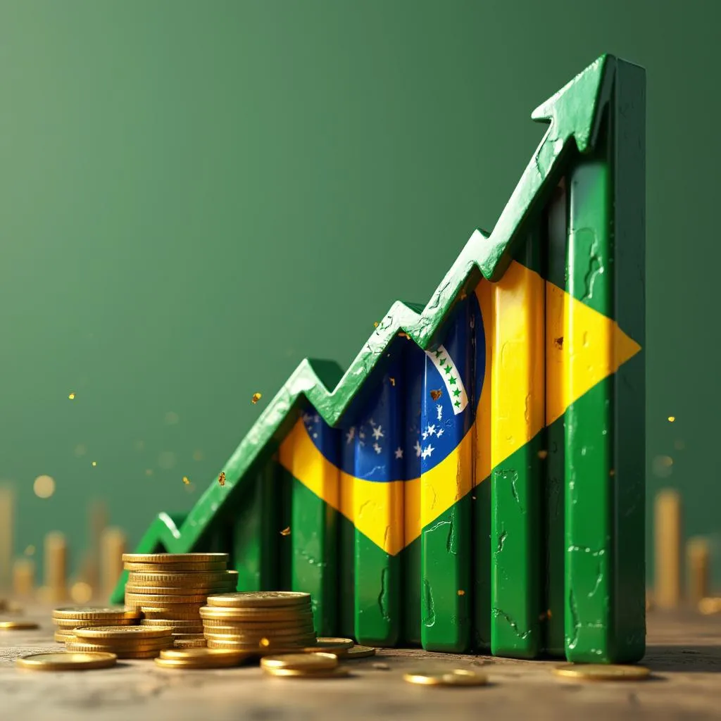 Ícone de gráfico de crescimento